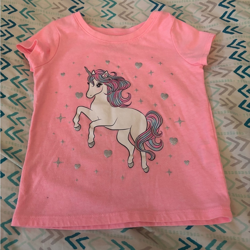 The Children's Place Pink Unicorn Tee